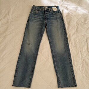 Madewell The Dean Easy Straight Jean – Size 26 – Vintage Medium Wash (NWT)